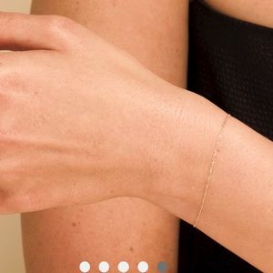 Mejuri solid 14k gold chain bracelet